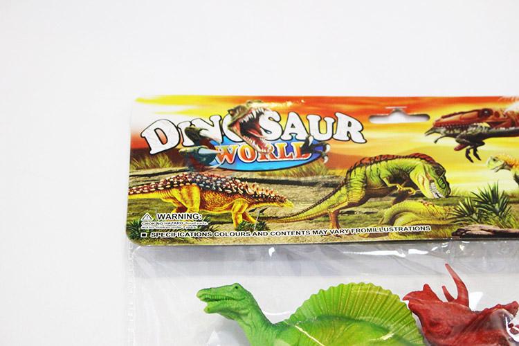 Latest design plastic dinosaur model toy 6pcs