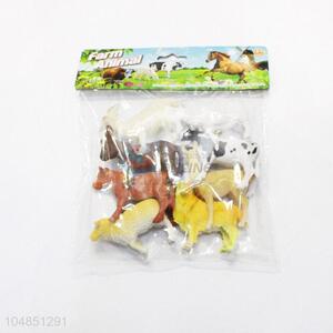 Cheap wholesale plastic farm animals 8pcs