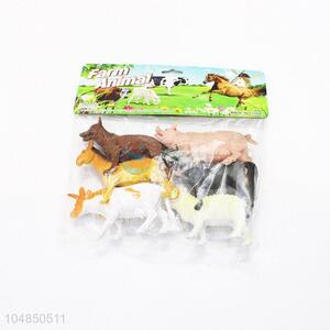 Premium quality plastic farm animals 6pcs
