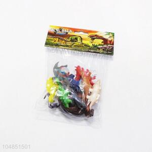 Wholesale new style plastic dinosaur model toy 12pcs