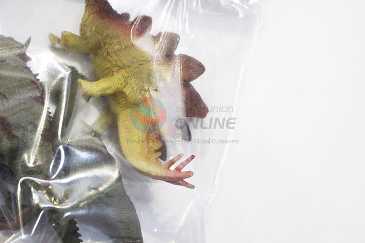 Promotional custom plastic dinosaur model toy 4pcs