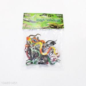 New arrival plastic snake model toy 12pcs