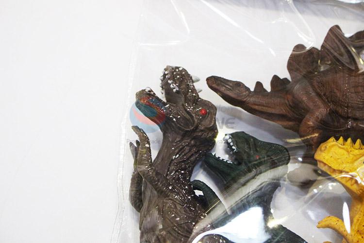 China branded plastic dinosaur model toy 6pcs