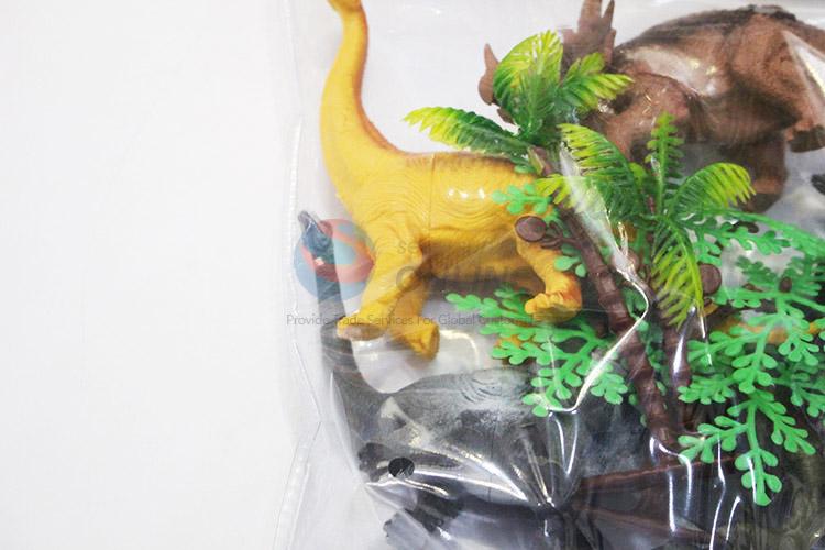 Wholesale low price plastic dinosaur model toy 6pcs