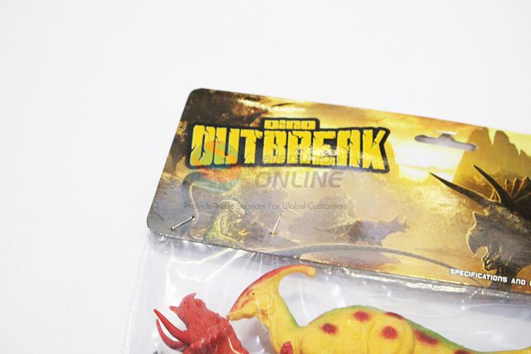 Nice fashion cheap plastic dinosaur model toy 6pcs