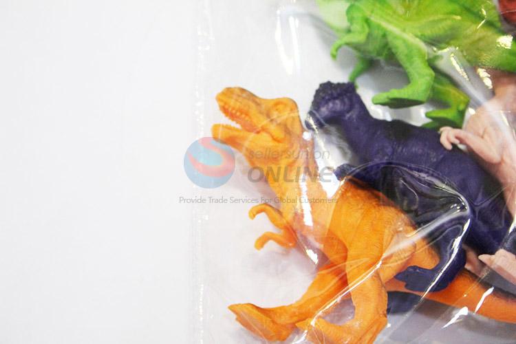 Latest design plastic dinosaur model toy 6pcs