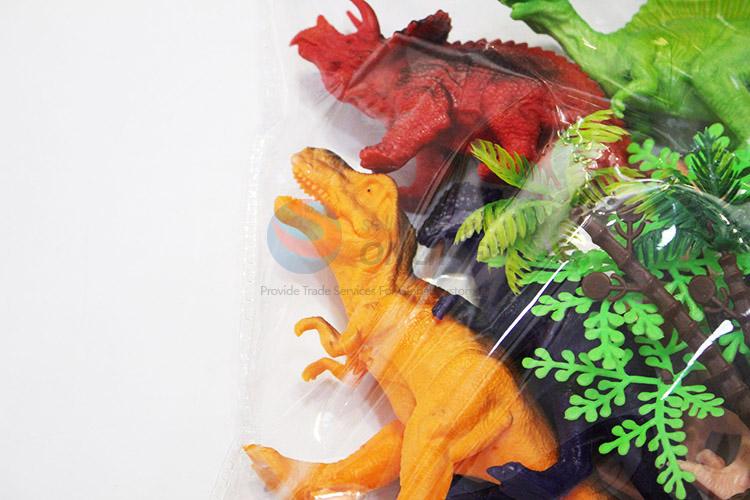 Bottom price plastic dinosaur model toy 6pcs
