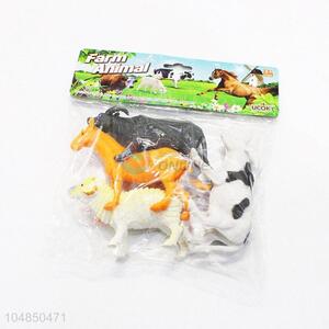 Factory directly sell plastic farm animals 4pcs