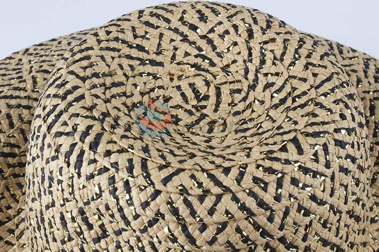 Bottom Price Big Brim Straw Hat Beach Paper Straw Hat