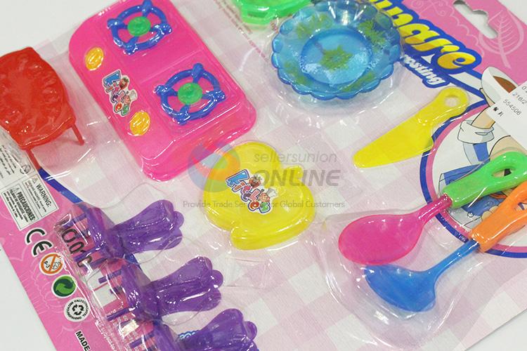 Factory promotional plastic kitchenware set toy