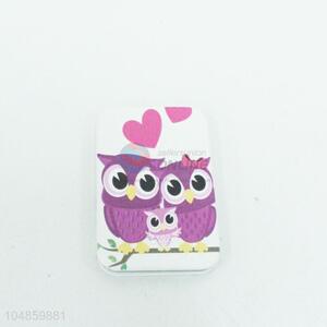 Top quality low price owl pattern makeup mirror