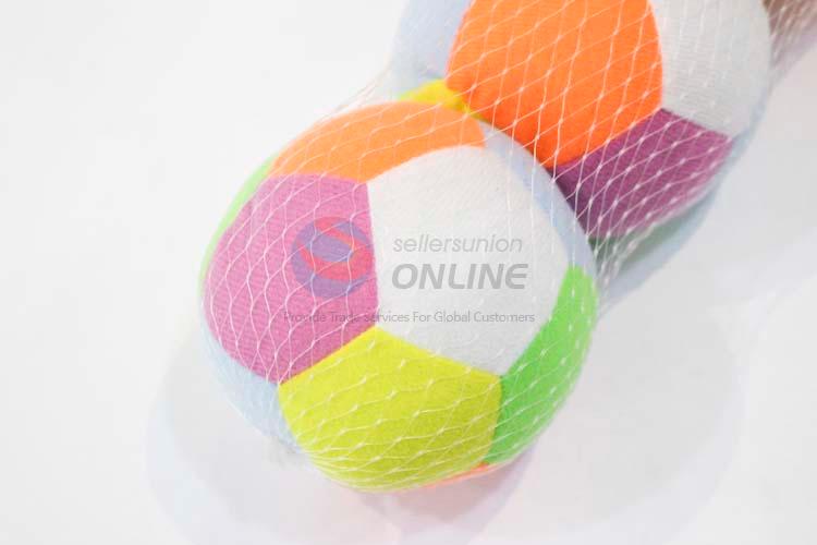 New Arrival Wholesale 3 Pieces/Set Colorful Colth Footballs for Kids