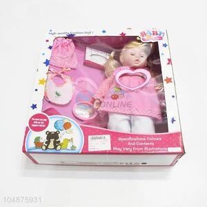 Factory promotional girl doll toy with sound
