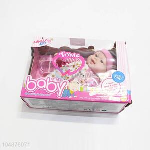 Factory customized 12 inches sleeping baby doll toy