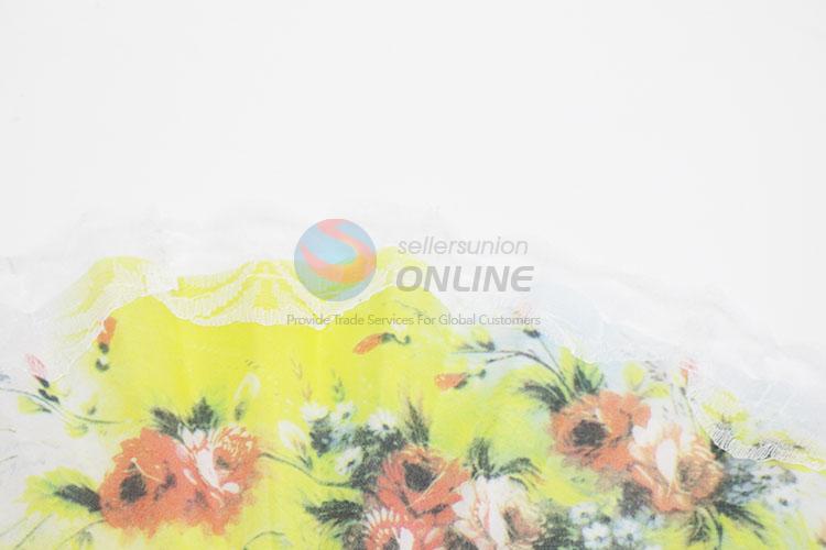 Promotional Fashion Lace Flower Folding Hand Fan