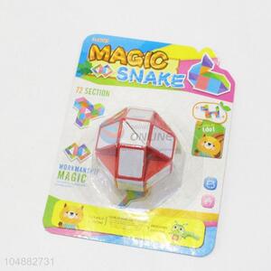 Promotional Low Price Red and White Color Educational Speed Round Shaped Toys Twist Cube Puzzle Toys