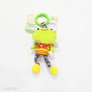 High sales frog shape plush waggle toy
