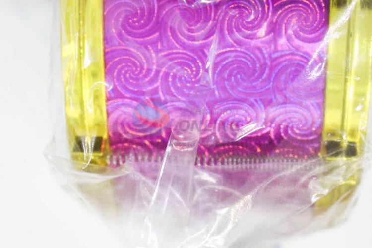 Popular Style Purple Color 8 Cun Plastic Simulation Electroplating Drum Toys for Kids