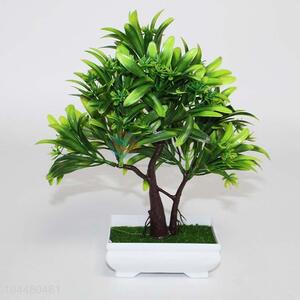 Factory wholesale artificial plant with plastic <em>pot</em>