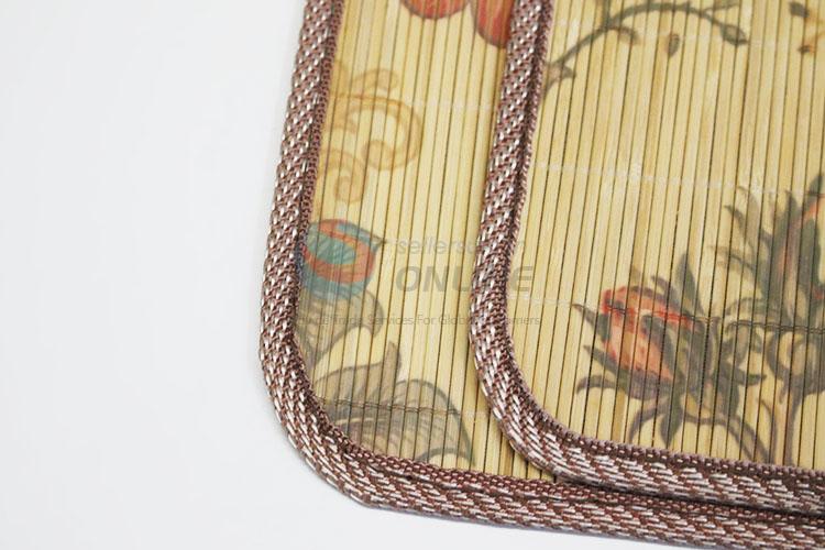 China Factory 2 Pieces/Set Heat Insulation Table Bamboo Weaving Placemat Set