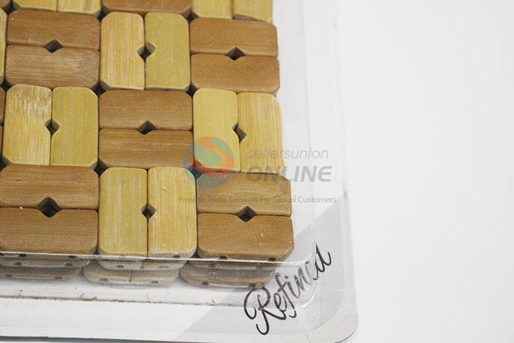 High Quality Flowers Printed Wood Mats Placemats in Round Shape