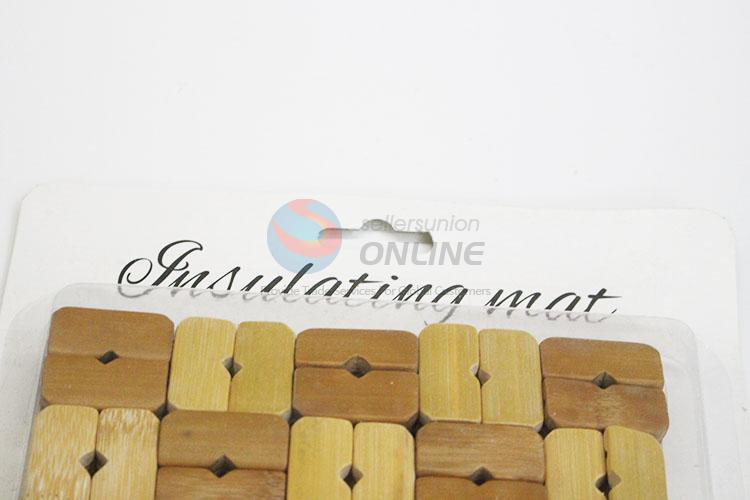 High Quality Flowers Printed Wood Mats Placemats in Round Shape