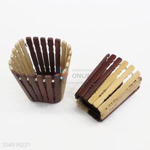 Creative Design Bamboo Pen Container