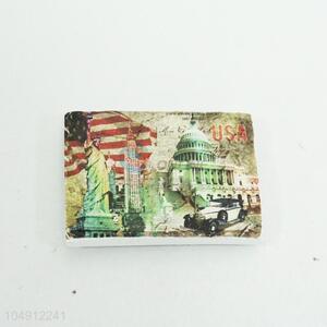 White House Pattern Resin Fridge Magnet