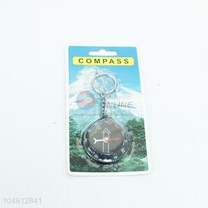Protable Round Shaped Compass with Key Chain