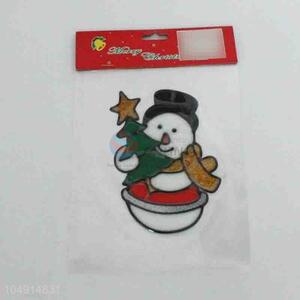 New Products PVC Snowman Sticker Christmas Suppiles