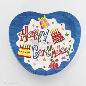 Round printed disposable party paper plate