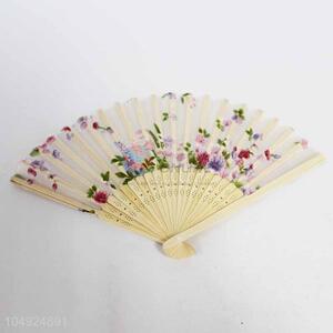 Printing Bamboo&Cloth Hand Fan