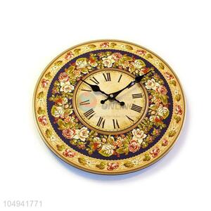 China factory round printed MDF wall clock