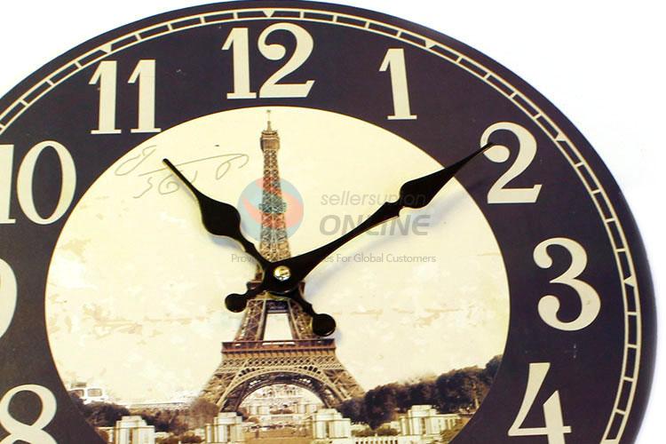 Competitive price round printed wall clock for home decor