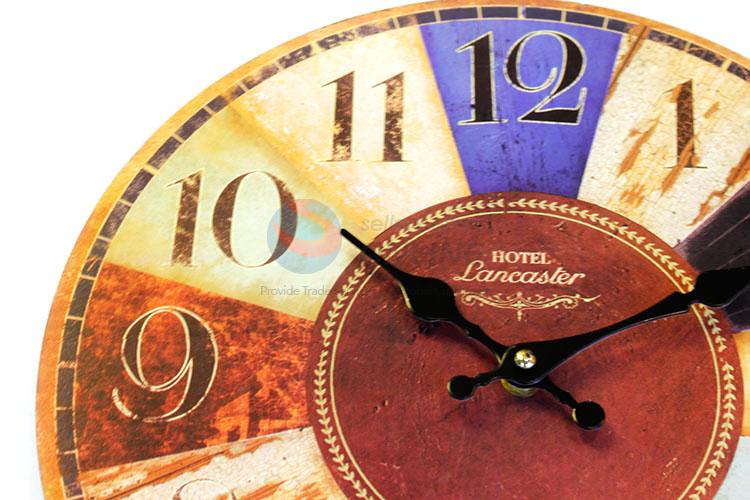 Wholesale low price round printed MDF wall clock