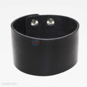 New Simple Black PU Bracelet