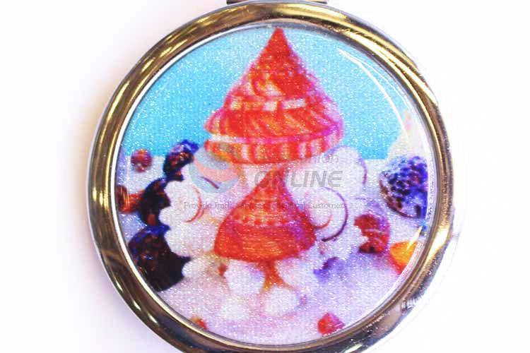 Cheap and High Quality Makeup Mirror Double Sided Foldabel Round Handheld Cosmetic Mirrors