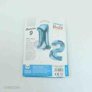 Wholesale cute fashionable number 9 shape balloon