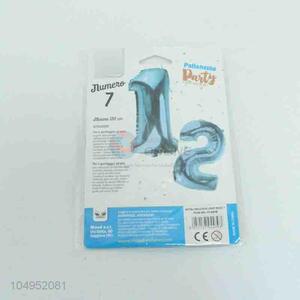 Popular top quality number 7 shape balloon