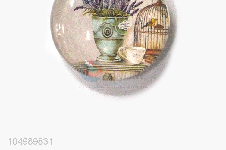 Wholesale cheap home deco round epoxy fridge magnet
