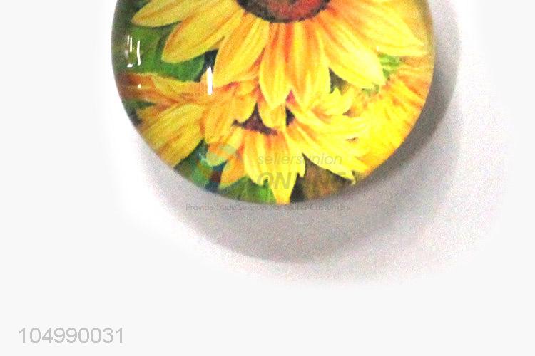 Wholesale custom home deco round epoxy fridge magnet