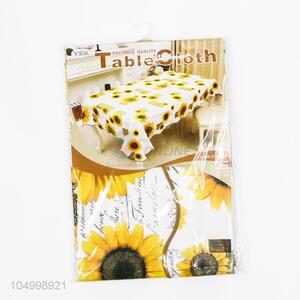 Fashionable Sunflower Print Decorative Table Cloth