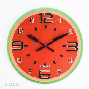 Excellent Quality Cheap Price Round Shaped Fruit Pattern Glass <em>Wall</em> <em>Clocks</em> Design