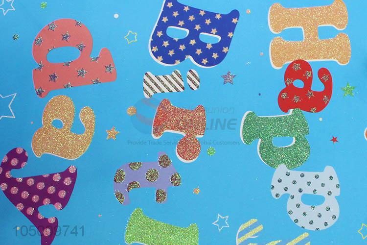 Best selling Chrismtas pattern paper gift bag with handle