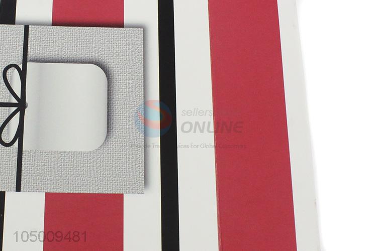 Factory customized recycled paper shopping gift bag with handle