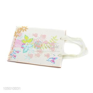Best selling delicate flower paper gift bag with handle