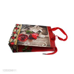 Cheap professional printed ivory board gift bag with handle