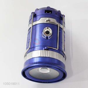 Hot Sales New Style Blue Color Camping Light with Solar Power Charge,USB Charge, Charging Line Charge