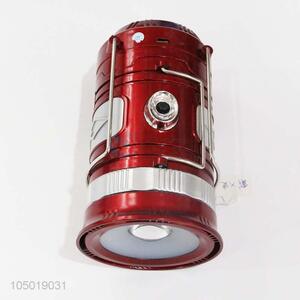 Popular Top Quality Red Color Camping Light with Solar Power Charge,USB Charge, Charging Line Charge