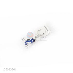 Fashion Cheap Price Cartoon Sea-horse Zinc Alloy Key Chain Portable Key Ring